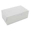 Bakery Boxes & Containers | SCT SCH 0911 6.25 in. x 3.75 in. x 2.13 in. Paper One-Piece Non-Window Bakery Boxes - White (250/Bundle) image number 0