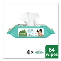 Hand Sanitizing Wipes | Seventh Generation 34219 7 in. x 7 in. Refill Free and Clear Baby Wipes - White Unscented (256/Pack) image number 2
