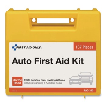 First Aid Only FAO-340 138-Piece Essentials Plastic Case First Aid Kit for 5 People
