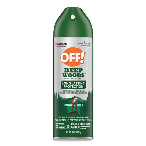 Insect Repellents | OFF! 354266 6 oz Aerosol Spray Deep Woods Insect Repellent image number 0