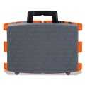 Step Stools & Ladders | Cosco 11903BGO1E 8.5 in. Working Height 300 lbs. Capacity 1-Step Folding Step Stool - Orange/Gray image number 2