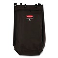 Hamper & Laundry Bags | Rubbermaid Commercial FG635000BLA 13.38 in. x 19.88 in. x 29.25 in. 30 Gallon Premium Step-On Nylon Linen Hamper Bag - Black image number 2