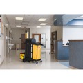 Perforated Roll & Hand Towels | Rubbermaid Commercial FG9T7500BLA High-Security Healthcare Cleaning Cart - Black image number 6