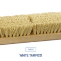 Brooms | Boardwalk BWK3210 10 in. Brush 2 in. White Tampico Bristles Deck Brush Head image number 2