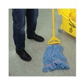 Mop Heads | Boardwalk BWK503BLNB 1 in. Super Loop Cotton/Synthetic Fiber Wet Mop Head - Large, Blue (12/Carton) image number 8