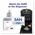 Hand Sanitizer Dispensers | PURELL 6520-01 5.79 in. x 3.93 in. x 15.64 in. 1200 mL CS6 Hand Sanitizer Dispenser - White (1/Carton) image number 5