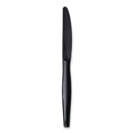 Disposable Knives | Boardwalk BWKKNIHWPPBIW Heavyweight Wrapped Polypropylene Knife - Black (1000/Carton) image number 5