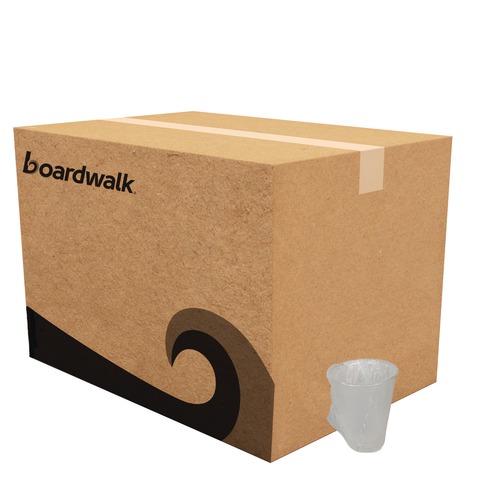 Cups | Boardwalk BWKWRAPCUP 9 oz. Individually Wrapped Translucent Plastic Polypropylene Cold Cups (1000/Carton) image number 0