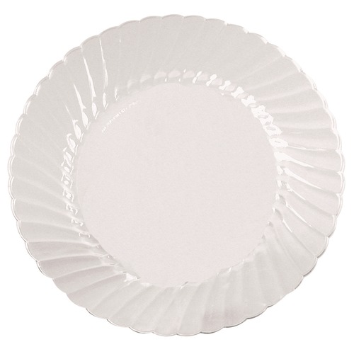 Plates | WNA WNA CW9180 9 in. Diameter Plastic Classicware Plates - Clear (18/Bag, 10 Bags/Carton) image number 0
