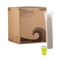 Cups | Boardwalk BWKTRANSCUP7CT 7 oz. Polypropylene Plastic Cold Cups - Translucent (100 Cups/Sleeve, 25 Sleeves/Carton) image number 0