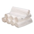 High-Density Trash Bags | Good 'n Tuff 1506985 60 Gallon 12 microns 38 in. x 58 in. Waste Can Liners - Natural (200/Carton) image number 2