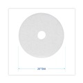 Floor Pads-Cleaning, Buffing & Polishing | Boardwalk BWK4020WHI 20 in. Diameter Polishing Floor Pads - White (5/Carton) image number 2