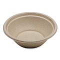Food Containers & Lids | World Centric BO-SC-U24-LFP 7.4 in. x 7.4 in. x 2.3 in. 24 oz. Paper Fiber Bowls - Natural (500/Carton) image number 0