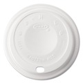 Cup Lids | Dart 12EL 12 oz. Cappuccino Dome Sipper Lids - White (1000/Carton) image number 0