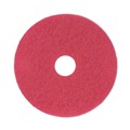 Floor Pads-Cleaning, Buffing & Polishing | Boardwalk BWK4017RED 17 in. Diameter Buffing Floor Pads - Red (5/Carton) image number 1