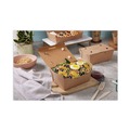 Food Containers & Lids | Pactiv Corp. NOB08KECTE EarthChoice OneBox 4.5 x 4.5 x 3.25 Tamper Evident Paper Box - Kraft (200/Carton) image number 2