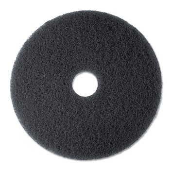 FLOOR PADS STRIPPING | 3M 7200-13 13 in. Diameter Low-Speed Stripper Floor Pad 7200 - Black (5/Carton)