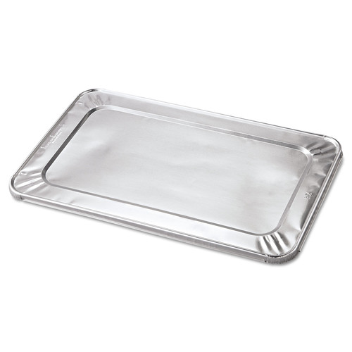 Steam Table Parts | Handi-Foil 205045 12 in. x 20.81 in. 45 Gauge Steam Pan Foil Lids Fits Full-Size Pan (50/Carton) image number 0