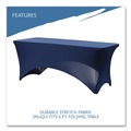 Table Covers & Skirts | Iceberg 16526 iGear 30 in. x 72 in. Polyester/Spandex Fabric Table Cover - Blue image number 7