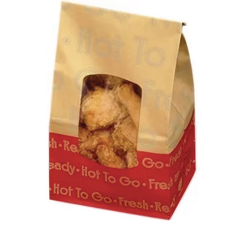Clearance Center | Bagcraft BGC 300609 EcoCraft ToGo 6.13 in. x 4 in. x 12.38 in. 8 lbs. Capacity Hot ToGo Labeling Grease-Resistant Deli Window Bag (500/Carton) image number 0