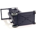 Perforated Roll & Hand Towels | Boardwalk JC1945SBWK23 19 in. x 45 in. x 39 in. 4 Shelves 1 Bin Plastic Janitor's Cart - Gray image number 7