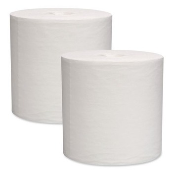 WypAll 05820 L30 Center-Pull Roll 9.8 in. x 15.2 in. Towels - White (300/Roll, 2 Rolls/Carton)
