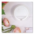 Cup Lids | Dart TL1224TG Solo Traveler Sip Through Lids for ThermoGuard 12 oz to 24 oz Hot Cups - White (1200/Carton) image number 3