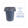 Low-Density Trash Bags | Boardwalk H7658SGK 38 in. x 58 in. 60 gal. 1.1 mil Linear Low Density Industrial Can Liners - Gray (100/Carton) image number 5