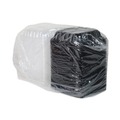 Food Storage Containers & Lids | Pactiv Corp. DC858100B000 38 oz 8.5 x 8.5 x 3 EarthChoice Vented Dual Color Microwavable Plastic Hinged Lid Container - Black/Clear (150/Carton) image number 3