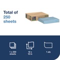 Cleaning Cloths & Wipes | Tork 192481 12 in. x 12 in. 1-Ply  Low-Lint Cleaning Cloth - Blue (250/Carton) image number 2