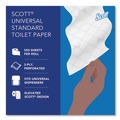 Perforated Roll & Hand Towels | Scott 04460 Essential Standard Septic Safe 2 Ply Roll Bathroom Tissue - White (80/Carton) image number 10