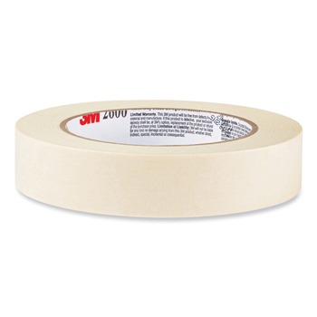 TAPES | Highland 2600-48A 1.88 in. x 60.1 yds 3 in. Core Economy Masking Tape - Tan (1-Roll)