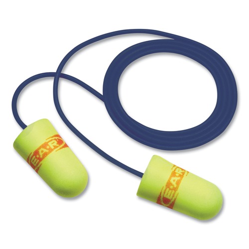 Ear Protection | 3M 311-4109 E-A-Rsoft Metal Detectable Soft Foam Earplugs - Yellow (200/Box) image number 0