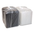 Food Containers & Lids | Pactiv Corp. 0CNC10700DZY MealMaster 10 x 7.1 x 2.1 Rib Container - Black/Clear (90/Carton) image number 2