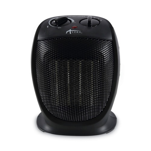 Facility Heaters | Alera ALEHECH09 1500 W 7.12 in. x 5.87 in. x 8.75 in. Ceramic Heater - Black image number 0