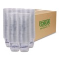 Cups | Eco-Products EP-CR9 1000/Carton 9 oz. BlueStripe 25% Recycled Content Cold Cups - Clear/Blue image number 0