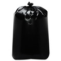 Low-Density Trash Bags | Trinity Plastics 100482 22 in. x 58 in. 60-Gallon 1.6 millimeter Flat Pack Low-Density Can Liners - Black (100/Carton) image number 0