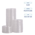 Cup Lids | Boardwalk BWKPET910STRAWPK 9 oz. to 10 oz. Crystal-Clear Cold Cup Straw-Slot Lids - Clear (100/Pack) image number 4