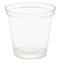 Cups | WNA WNA P10 1 oz. Comet Plastic Portion/Shot Glass - Clear (50/Pack, 50 Packs/Carton) image number 1