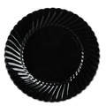 Plates | WNA WNA CW10144BK 10.25 in. Diameter Classicware Plastic Plates - Black (144/Carton) image number 1