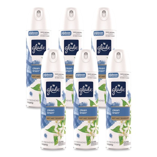 Air Fresheners & Odor Eliminators | Glade 391465 7.3 oz Air Freshener - Clean Linen (6/Carton) image number 0