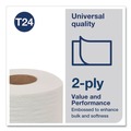 Perforated Roll & Hand Towels | Tork TM1616S 2-Ply Septic Safe Universal Bath Tissue - White (96/Carton) image number 6