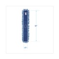 Mop Heads | Boardwalk BWK1148 48 in. x 5 in. Cotton/Synthetic Blend Dust Mop Head - Blue image number 3