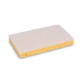 Scouring Pads & Sticks | Boardwalk 63BWK LD 3.6 in. x 6.1 in. Individually Wrapped Light Duty Scrubbing Sponge - Yellow/White (20/Carton) image number 5