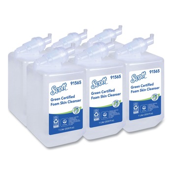 Scott 91565 1000 ml Essential Green Certified Foam Skin Cleanser - Neutral (6/Carton)