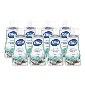  | Dial 17000 34715 10 oz. Antibacterial Foaming Hand Wash - Coconut Water Scent (8/Carton)