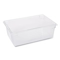 Food Storage Containers & Lids | Rubbermaid Commercial FG330000CLR 12.5 Gallon 26 in. x 18 in. x 9 in. Plastic Food/Tote Boxes - Clear image number 1