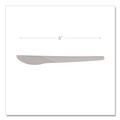 Disposable Knives | Eco-Products EP-S011 6 in. Plantware Compostable Knife Cutlery - Pearl White (1000/Carton) image number 1