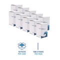 Straws/Stems/Sticks | Boardwalk BWKJSTW1025CLR 10.25 in. Wrapped Polypropylene Giant Straws - Clear (1000/Carton) image number 5