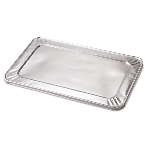 Steam Table Parts | Handi-Foil 205045 12 in. x 20.81 in. 45 Gauge Steam Pan Foil Lids Fits Full-Size Pan (50/Carton) image number 0